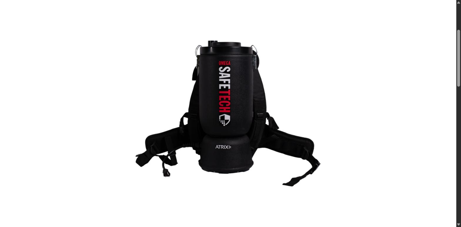 Atrix Omega SafeTech HEPA Backpack Vacuum | VACOSTBV