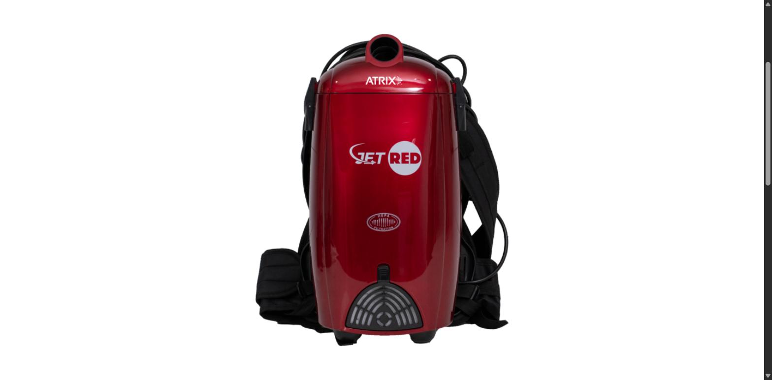 Jet Red HEPA Backpack Vacuum | JR8BPV