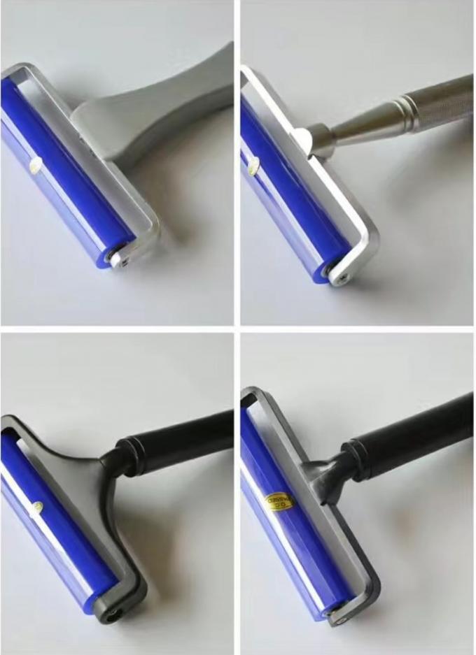 Self Adhesive Cleanroom Sticky Roller Flexible No Abnormal Sound Rotation 0