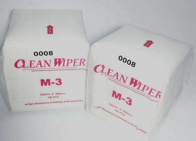 100% Polyester Clean Room Wipe 4-Folded Lint Free Cleanroom M-3 Cleaning wiper 1