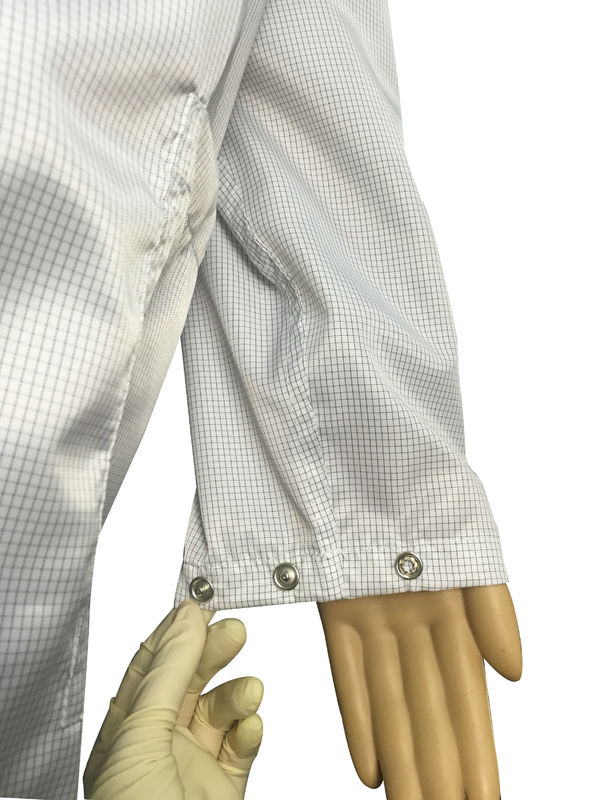 Economic ESD Safe Clothing Anti Static Lab Coat Lightweight For ESD Protected Areas 3