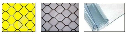 Softwall Vinyl Anti Static Curtains Grid ESD Rubber Mat Clear Size 1.37M X 30M 2