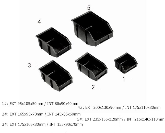 Space Saving Smooth Surface ESD Storage Bins For Electronics Components / Parts 3