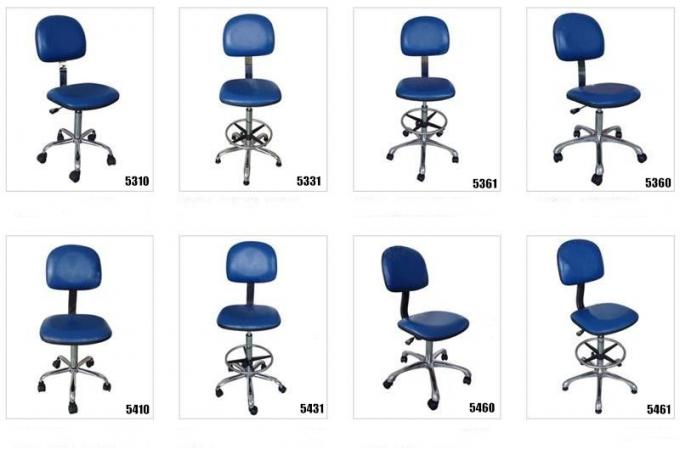 Comfortable PU Leather Anti Static Chair Adjustable Height Ergonomic ESD Chairs 0