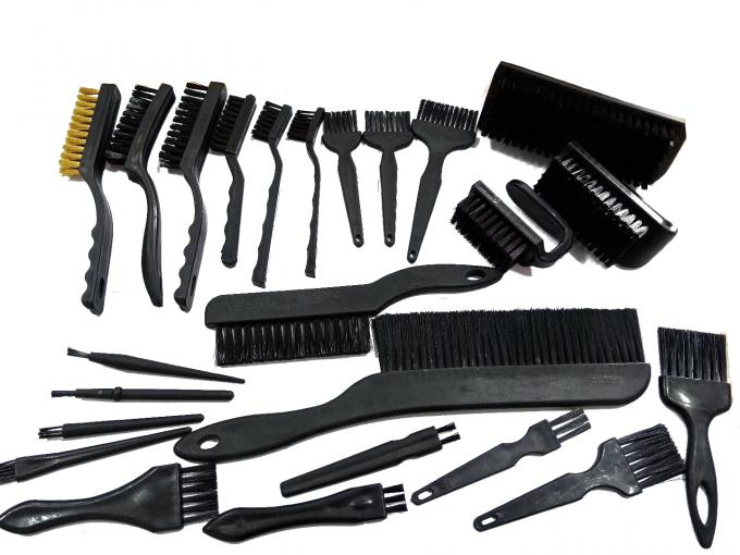 Teeth Shape ESD Safe Brush Conductive Plastic Handle With Synthetics Fibers 9