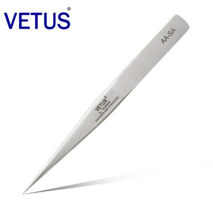 Flat Tip Sharp Point Curved Tip Stainless Steel Forceps Hardness Rockwell Rating 40 HRC 2