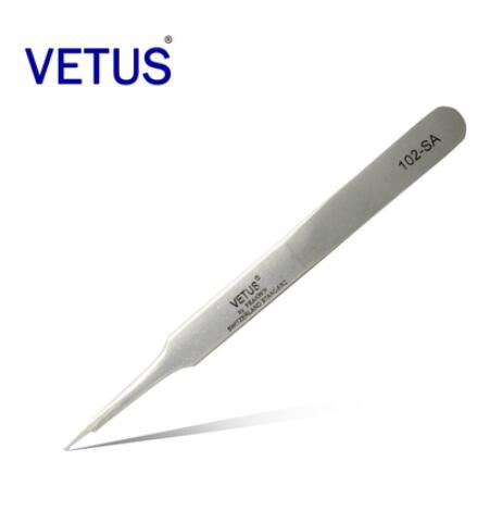 Anti Magnetic Non ESD Safe Tools Precision Tweezers Stainless Steel 8