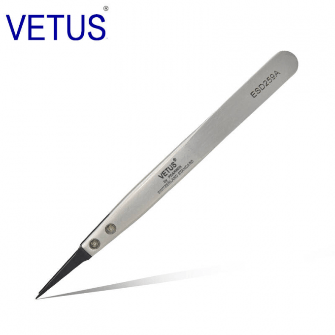No Rust ESD Safe Tools AISI302 High Precision Tweezers Tip Replaceable 2