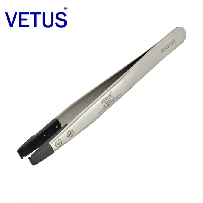 No Rust ESD Safe Tools AISI302 High Precision Tweezers Tip Replaceable 4