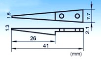 No Rust ESD Safe Tools AISI302 High Precision Tweezers Tip Replaceable 15