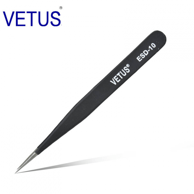 Safe Precision ESD Esd Plastic Tweezers AISI 302 Material Length 110 - 140mm 0