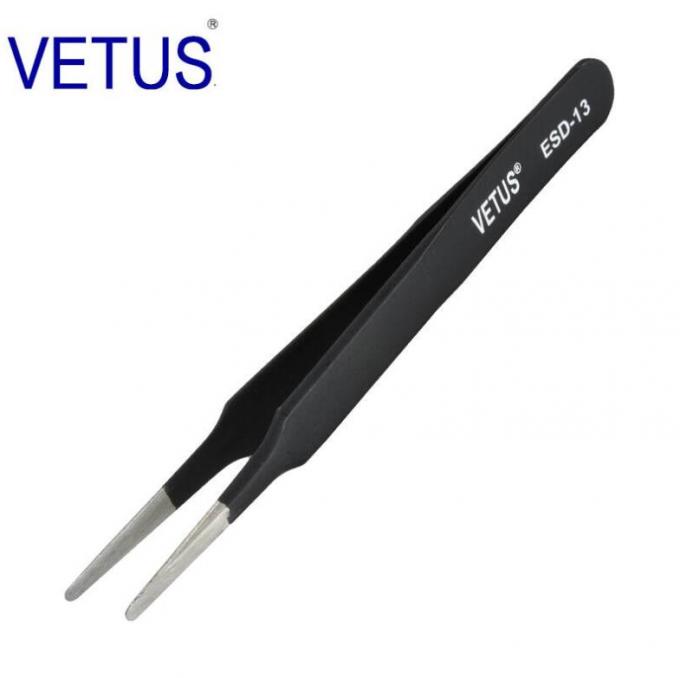 Safe Precision ESD Esd Plastic Tweezers AISI 302 Material Length 110 - 140mm 6