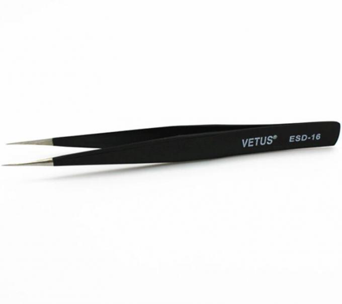 Safe Precision ESD Esd Plastic Tweezers AISI 302 Material Length 110 - 140mm 12