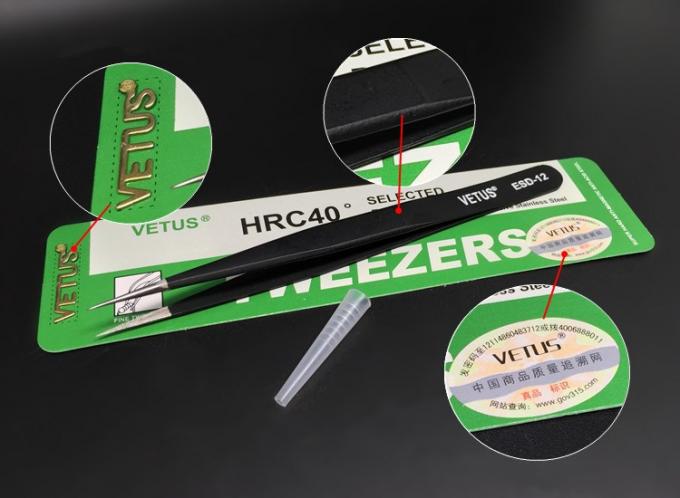 Safe Precision ESD Esd Plastic Tweezers AISI 302 Material Length 110 - 140mm 19