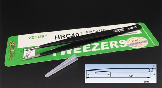 Safe Precision ESD Esd Plastic Tweezers AISI 302 Material Length 110 - 140mm 21