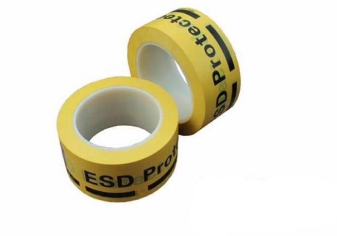 Acrylic Adhesive Yellow Vinyl Floor Tape For Marking Off ESD Protected Areas 0