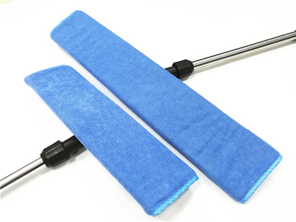 100% Microfiber Cloth Head Cleanroom Mops Semi Open Back Style 210gsm 2