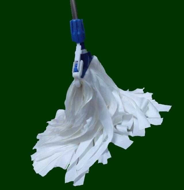 100% Microfiber Cloth Head Cleanroom Mops Semi Open Back Style 210gsm 3
