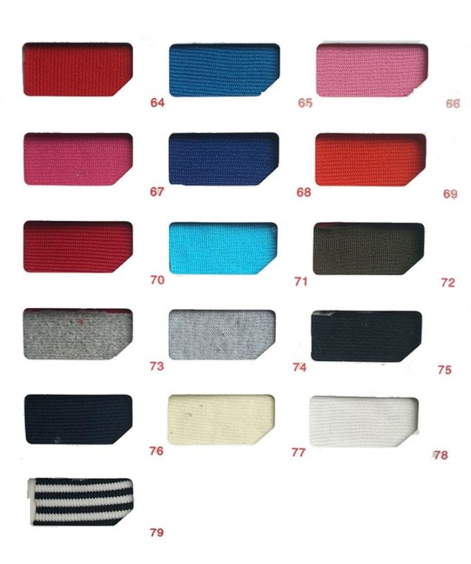 Lint Free Esd Products Knitted Spandex Cuffs Rib 1x1 2x2 White Black 0