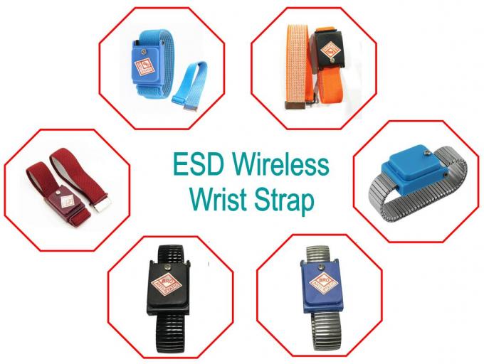 1 Meg Ohm Resistor ESD Safe Silver Black Blue Metal Cordless Anti-static Wrist Band 4