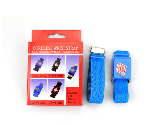 Knitted Elastic Band Blue Orange Maroon Color Cordless ESD Anti-static Wrist Strap 1