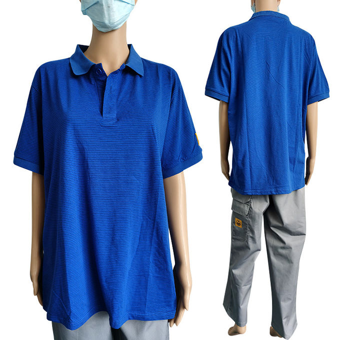 Custom S - 5XL ESD Anti Static T Shirt Unisex with Short Sleeve 0