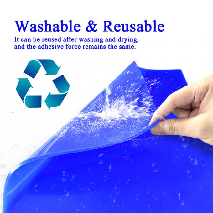 Cleanroom Reusable Washable Silicon Sticky Mat Blue High Thickness 1