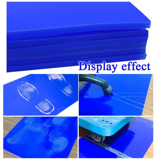 Cleanroom Reusable Washable Silicon Sticky Mat Blue High Thickness 0