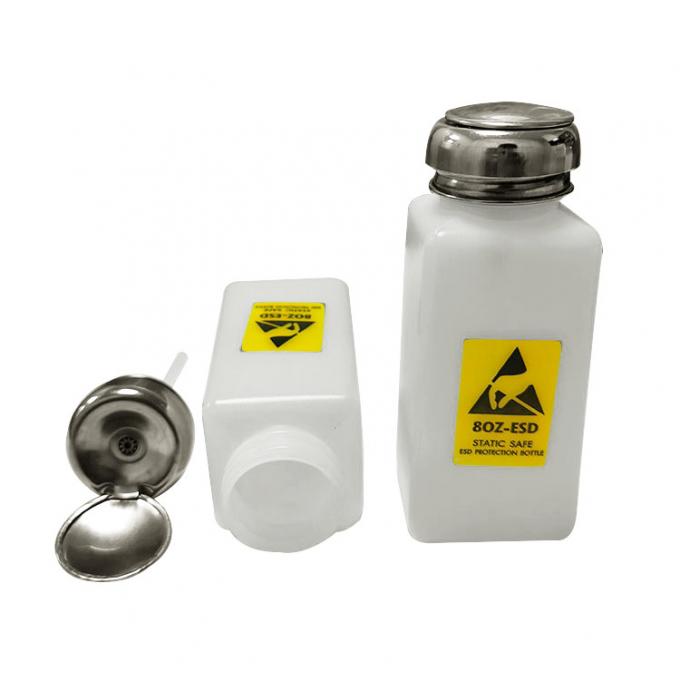 Antistatic ESD White Bottle 200ml Chemical Alcohol Solvent Dispenser Plastic 0
