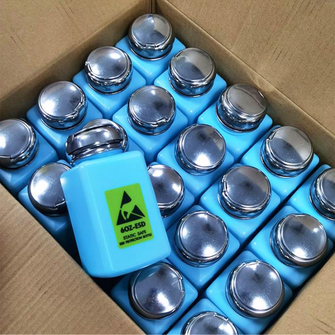 Antistatic Plastic Alcohol Solvent ESD Dispenser Bottle 6OZ Blue 0