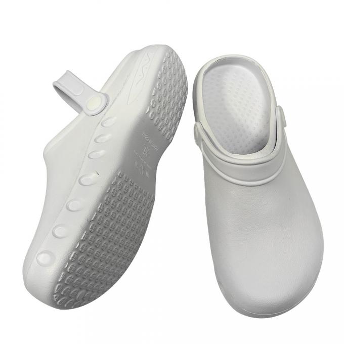 White Different Size Sterile Cleanroom EVA Slipper Non Slip 0