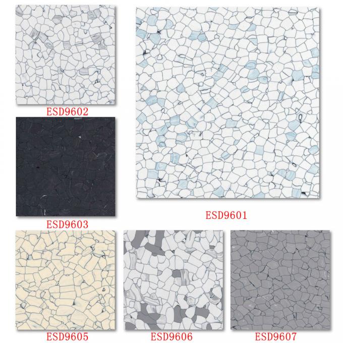 Cleanroom / Operation Room / Pharmacy Vinyl Floor Tiles Roll Commercial ESD PVC Floor 3