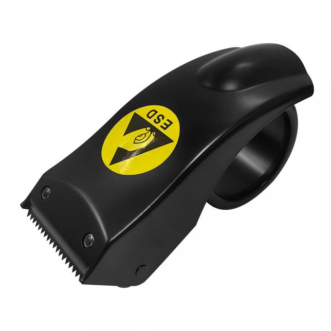 Black ABS Plastic Office Equipment Desktop ESD Antistatic Tape Dispenser 1