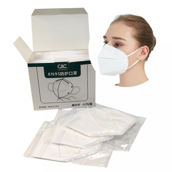 5-Story Structure Disposable Facemask KN95 Personal Protective Non Woven N95 Mask 0