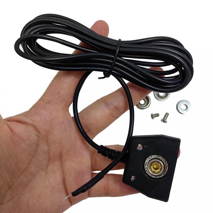 Antistatic Dual Hole Grounding Wire for ESD Wrist Strap or Rubber Mat Anti-Static Grounding Cord Antistatic Coil Wire 0