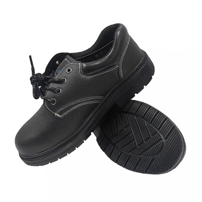 Unisex Anti Smash Construction Work Shoes Low Cut Steel Midsole Rubber Steel Toe Leather Upper Safety Shoes 0