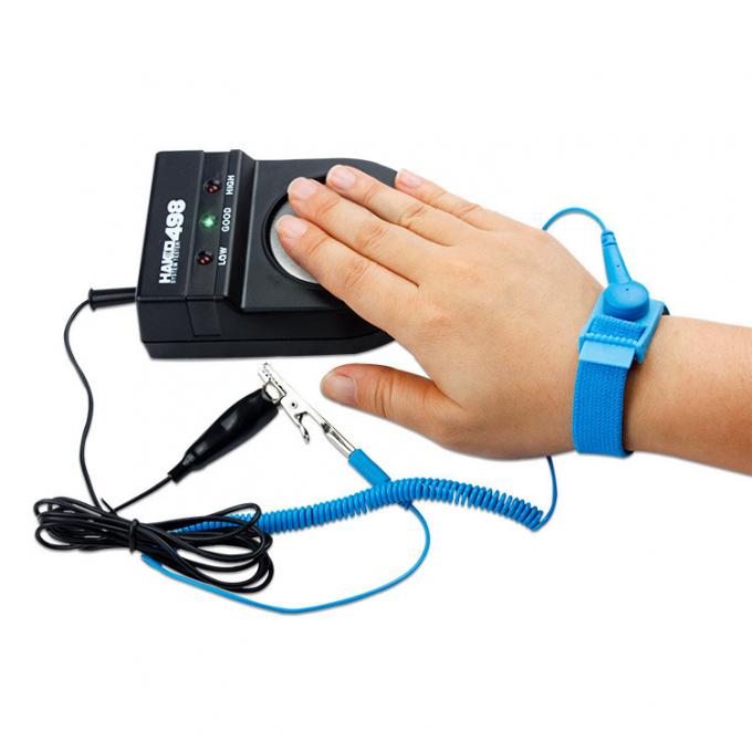 110*72*40mm Black 498 Safety Meter ESD Wrist Band Strap Tester For EPA Areas 0