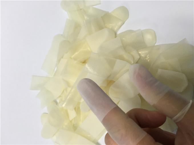 Cut Type Anti Slip Latex Finger Covers Stall Chlorinated Powder Free Size XS S M 0
