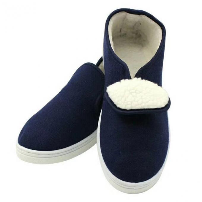 Non Hole ESD Safety Shoes Canvas / PVC Leather Upper Comfortable Unisex For All Seasons 4