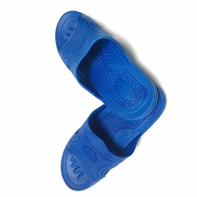 ESD Slipper Cross Type ESD Safety Shoes SPU Material Color Blue For Cleanroom 0