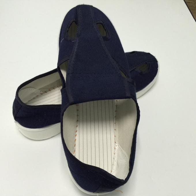 Cleanroom Four Hole ESD Safety Shoes For Industrial EPA Area Dust Free 2