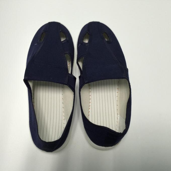 Cleanroom Four Hole ESD Safety Shoes For Industrial EPA Area Dust Free 0