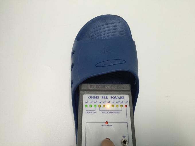 SPU Anti Static ESD Safety Shoes ESD Slipper 6 Hole Type White W/ESD Logo 0