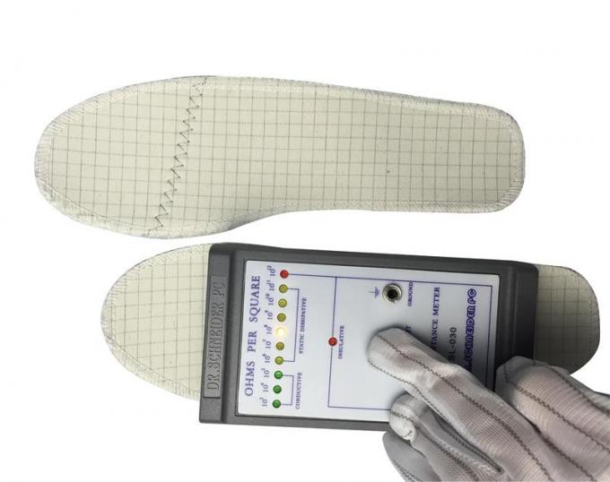 Non Slip ESD Safety Shoes Canvas Upper Non Hole Unisex For Precision Electronics 2