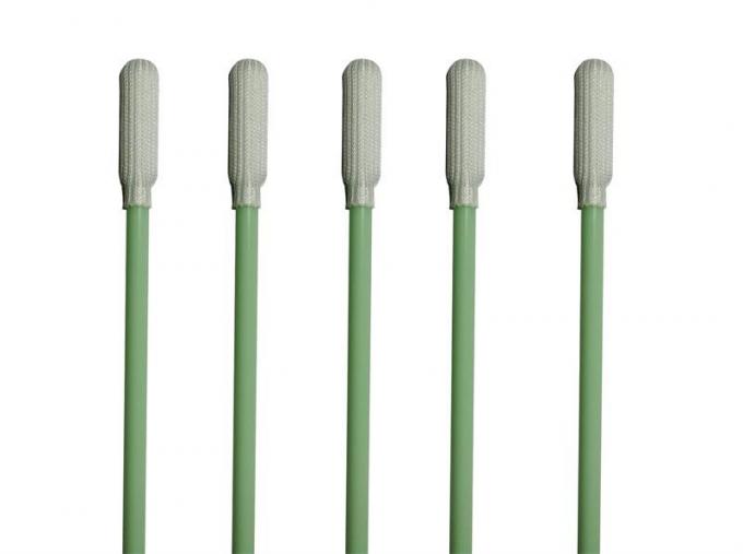 Microelectronics Lint Free Foam Swabs Polyester Sealed Tip Knitted Head Material 0