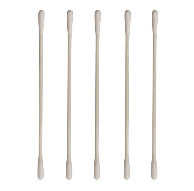 3 Inch Slim Paper Handle Cleanroom Consumables Lint Free Cotton Swabs 0