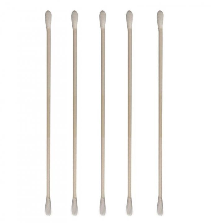 Long Handle Cotton Swabs Cleanroom Consumables 6 Inch Standard Paper / Wood Handle 4