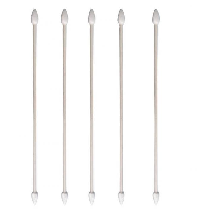 Long Handle Cotton Swabs Cleanroom Consumables 6 Inch Standard Paper / Wood Handle 6