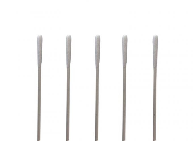 Long Handle Cotton Swabs Cleanroom Consumables 6 Inch Standard Paper / Wood Handle 0