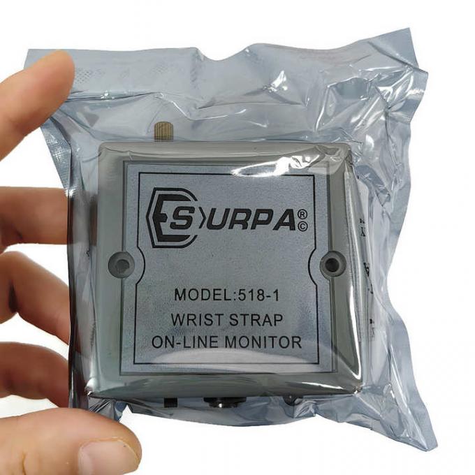 Anti Static Wrist Strap Online Monitoring Instrument SURPA 518-1 Static Ring Grounding Automatic Alarm Tester 0